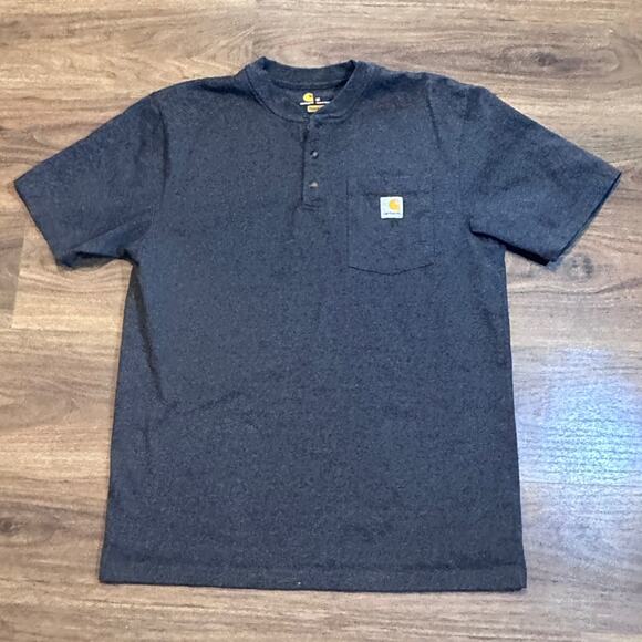 Carhartt Shirt Mens M Dark Gray Short Sleeve Workwear Tee - Picture 1 of 4